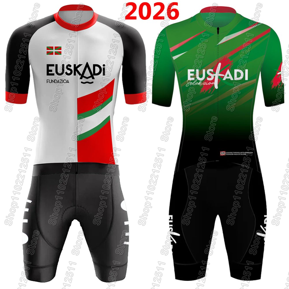 Summer Clothing Men Sale - Euskadi Team Cycling Jersey 2026 Set