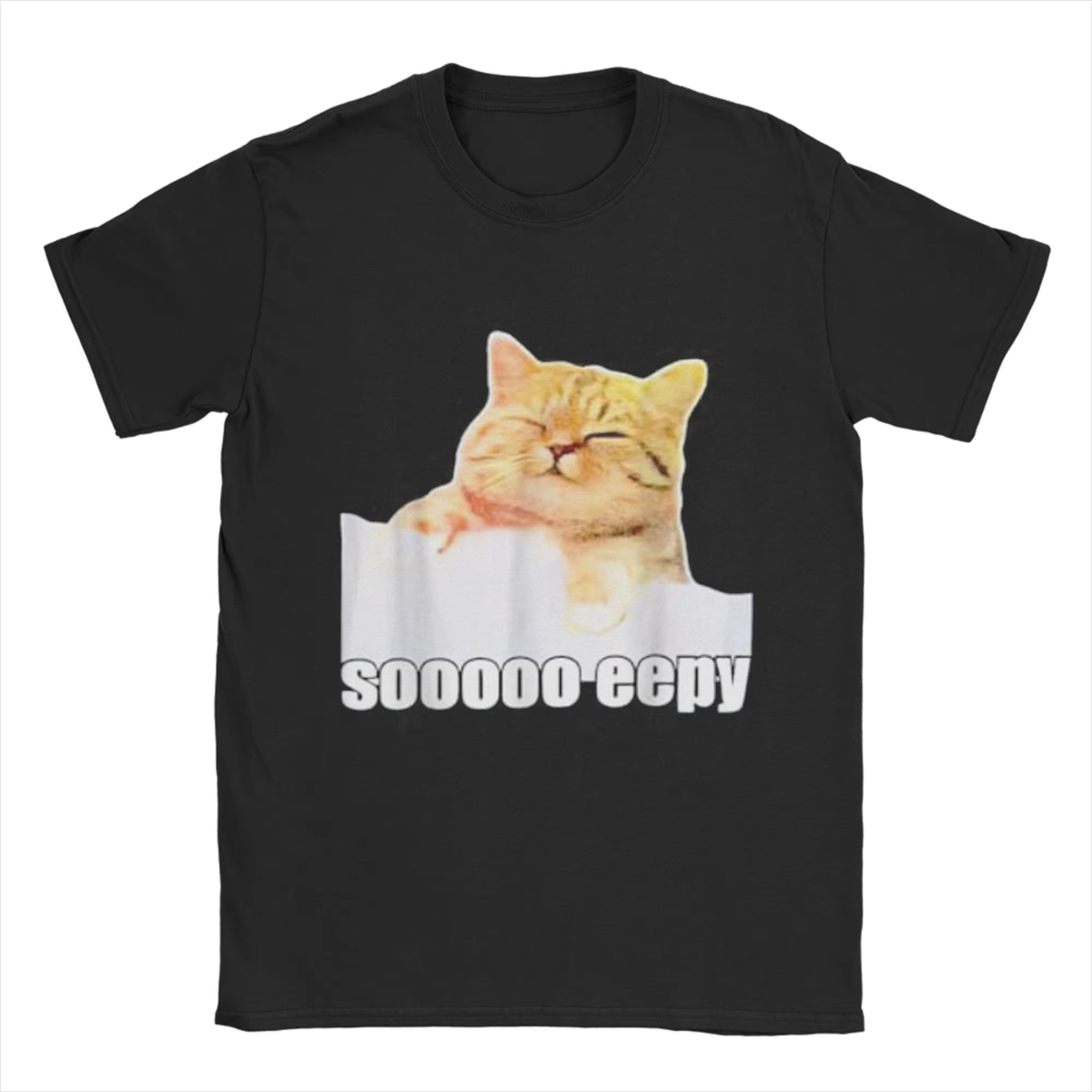 Summer Clothing Gif - 2026 Men T-Shirt Eepy Cat Sleepy
