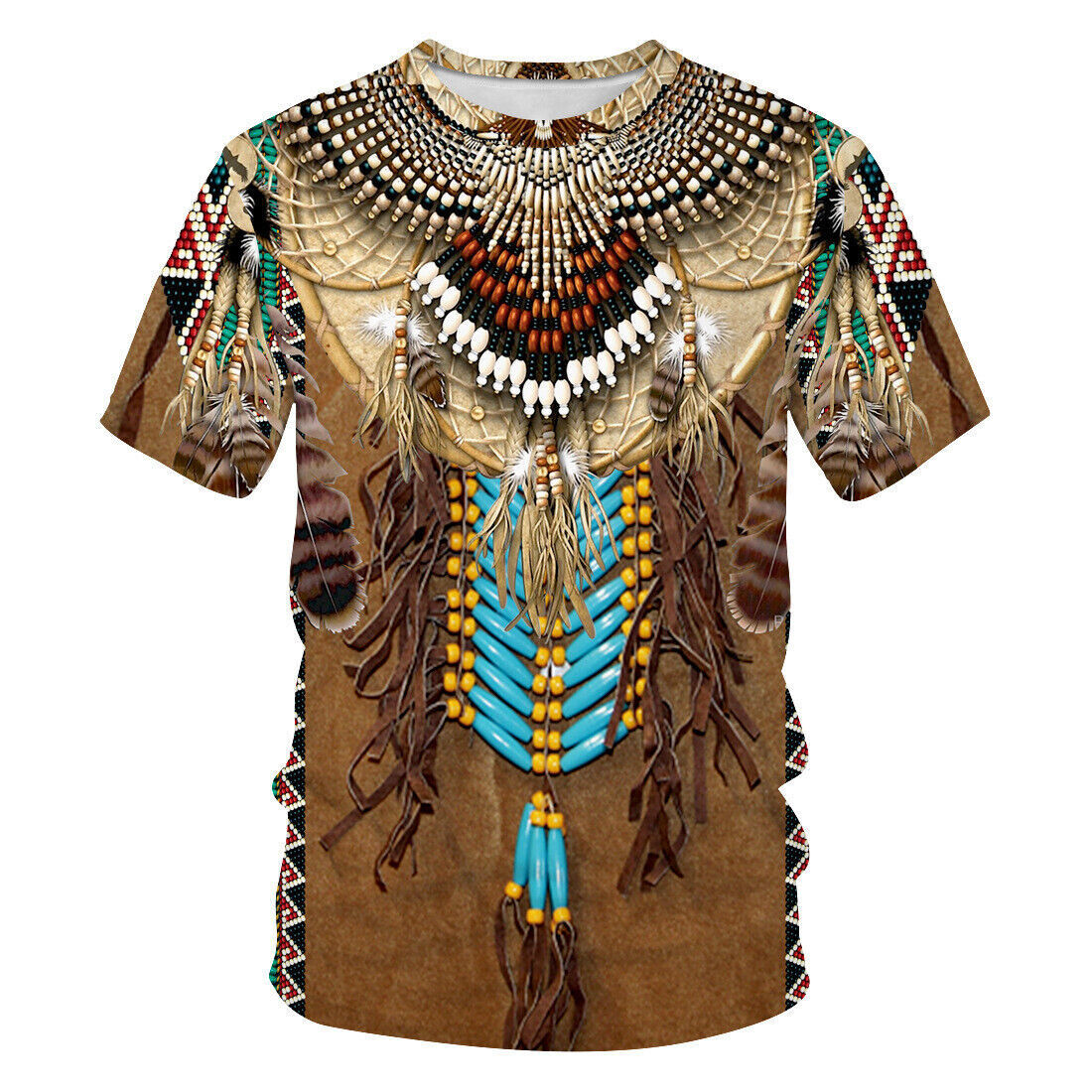 Indian Summer Vintage Clothing - Indian Ethnic Style 3D Print T-Shirts