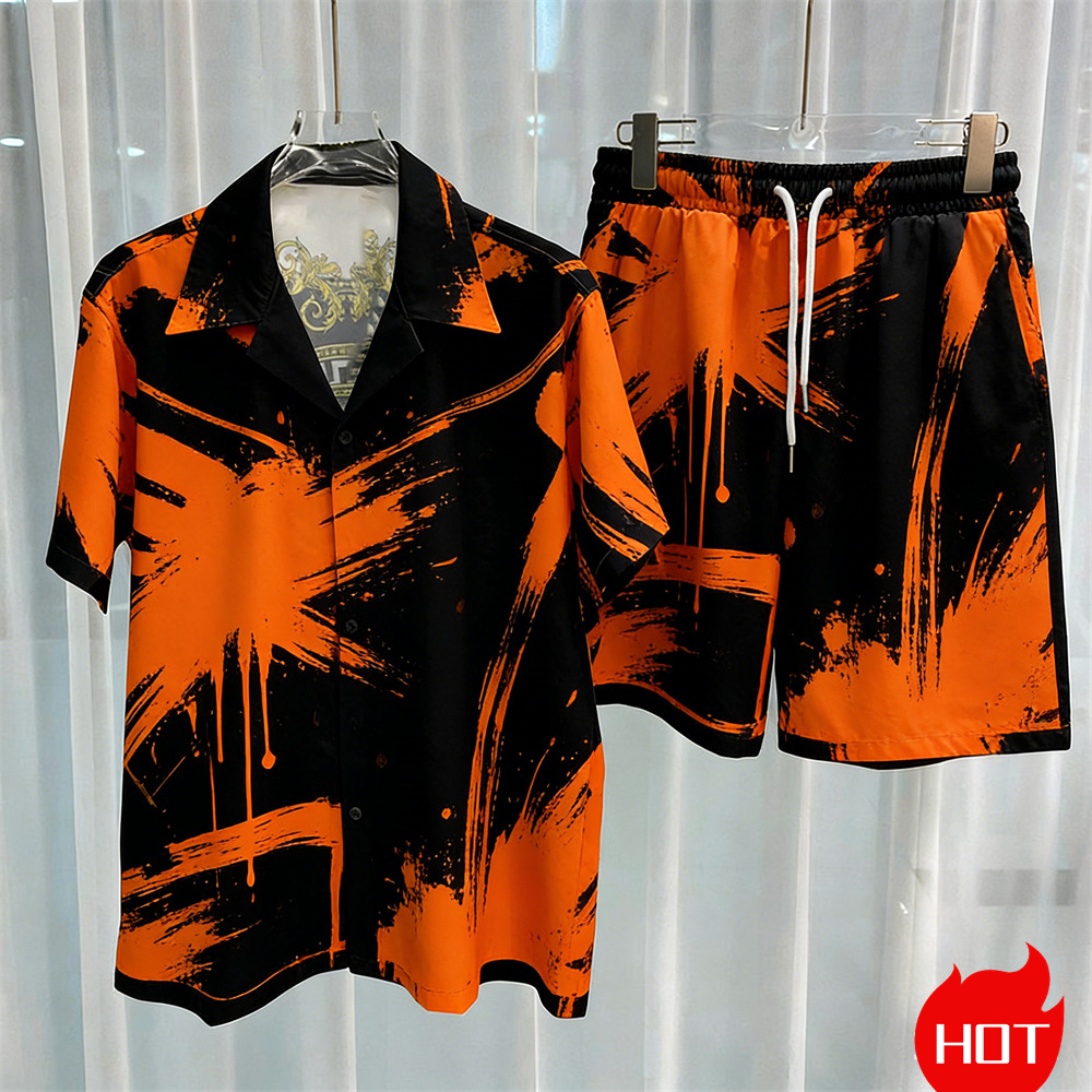 Digital printed men's set fash - Summer Clothing Guys recension och pris