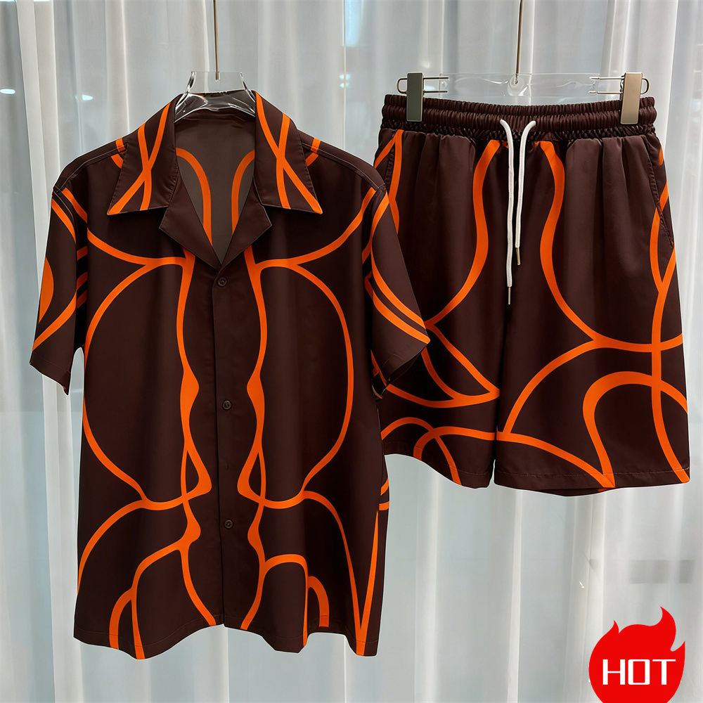 Digital printed men's set fash - Summer Clothing Guys recension och pris