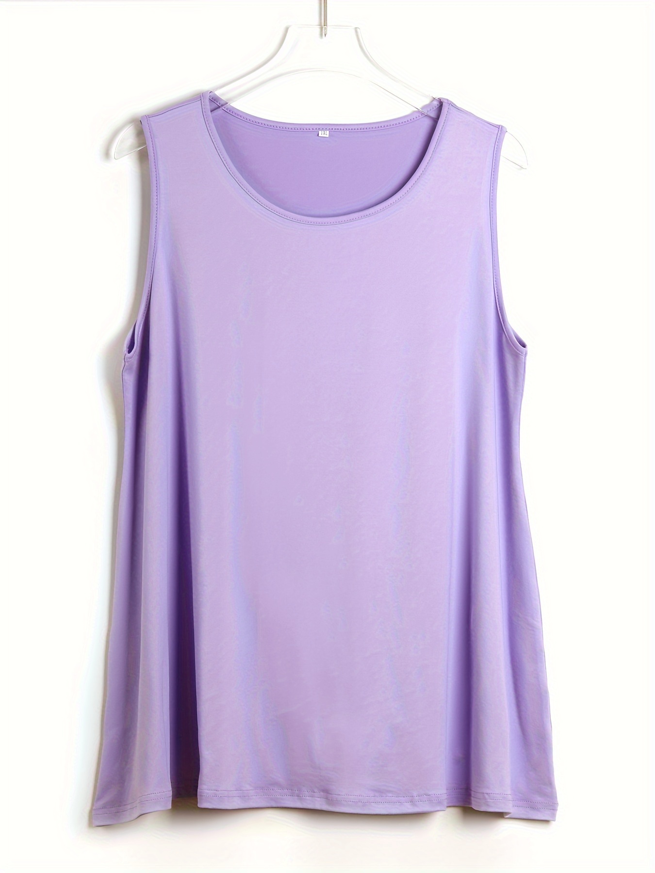 Plus Size Simple Solid Tank To - Summer Upf Clothing recension och pris