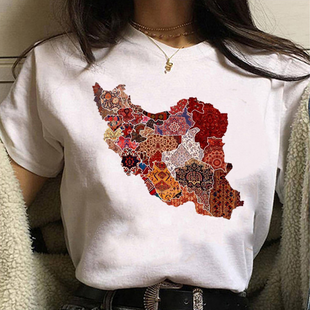 Iran Tshirt Women Harajuku Tsh - Summer Clothing Logo recension och pris
