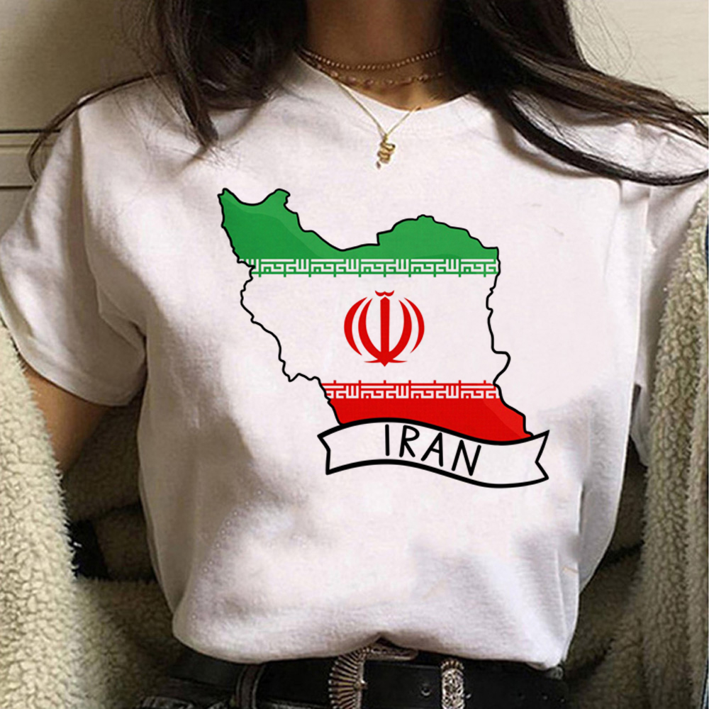Iran Tshirt Women Harajuku Tsh - Summer Clothing Logo recension och pris