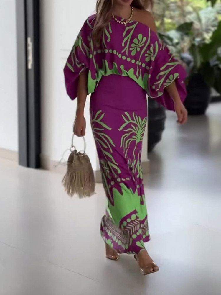 Sexy Women Print Two Piece Set - Summer Clothing For Girls recension och pris