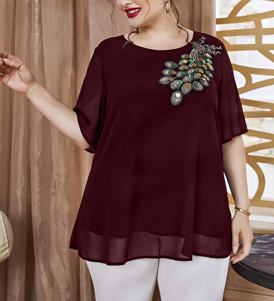 Plus Size Women's Embroidered  - Summer Upf Clothing recension och pris