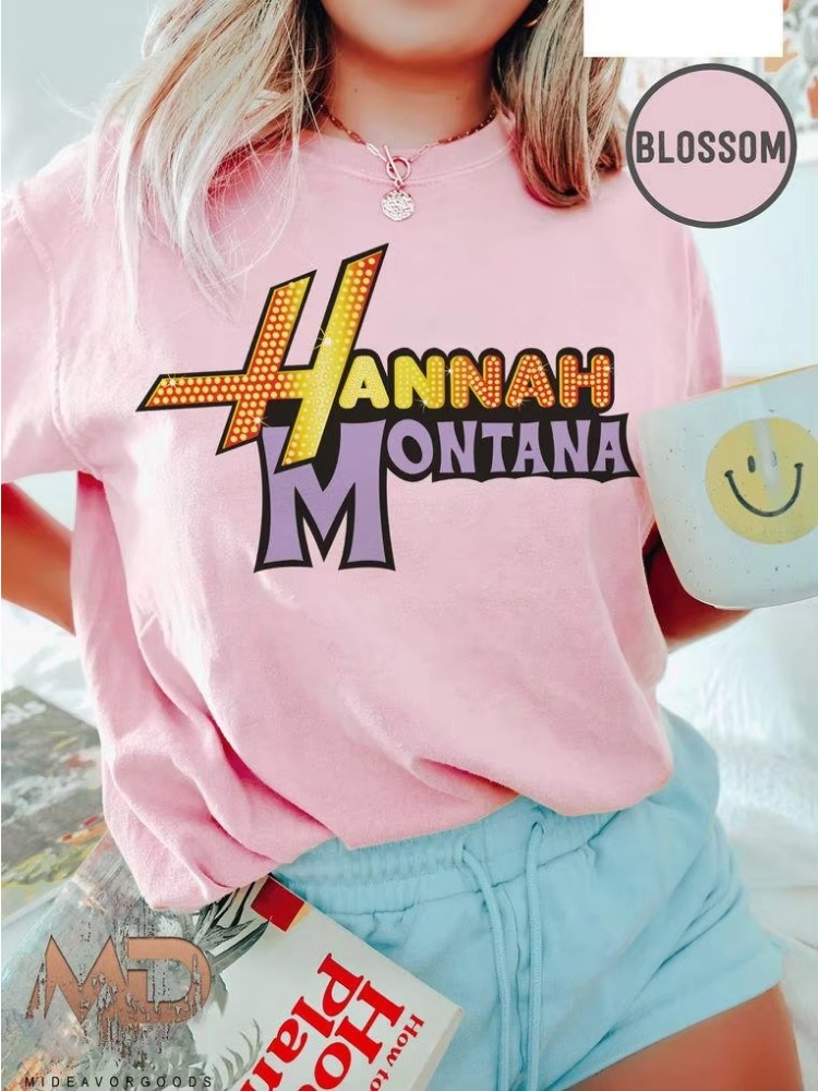 New Hannah Montana Logo T-shir - Summer Clothing Logo recension och pris