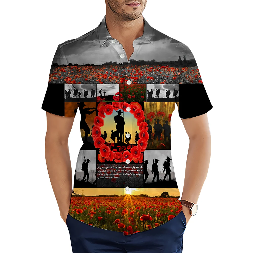 HXFashion Men's Shirts Anzac D - Summer Days Clothing recension och pris