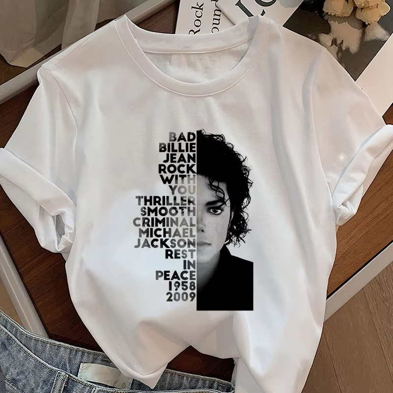 Michael Jackson King of Pop T  - Summer Clothing Logo recension och pris