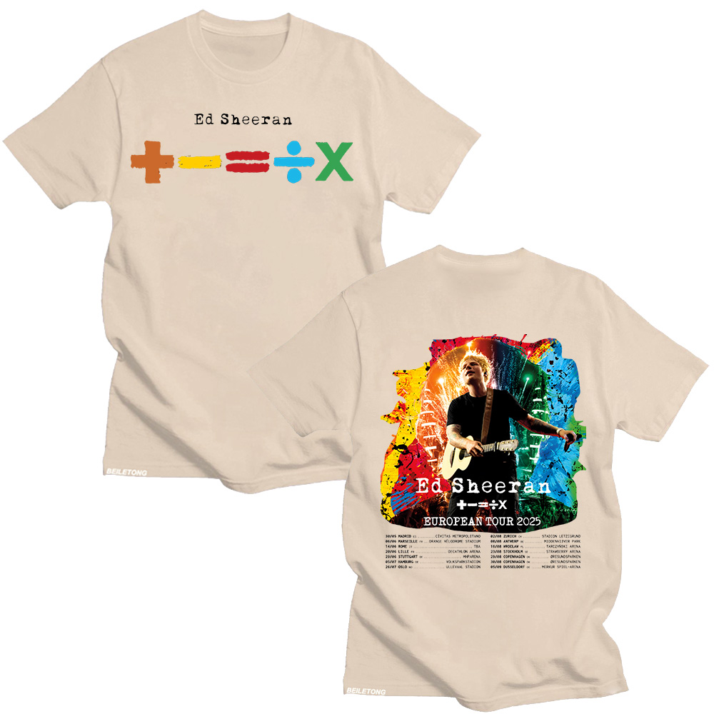 Ed Sheeran European Tour 2025  - Summer Clothing Gif recension och pris