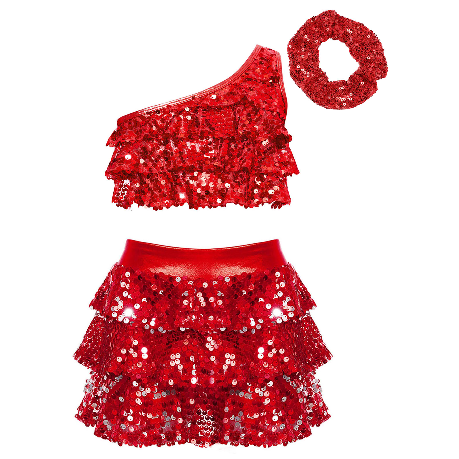Kids Girls Shiny Sequins Latin - Summer Clothing Girl recension och pris