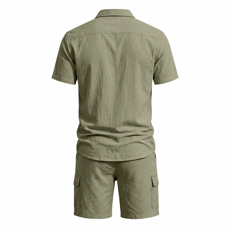 Men Summer American Linen Two  - Summer Clothing Guys recension och pris