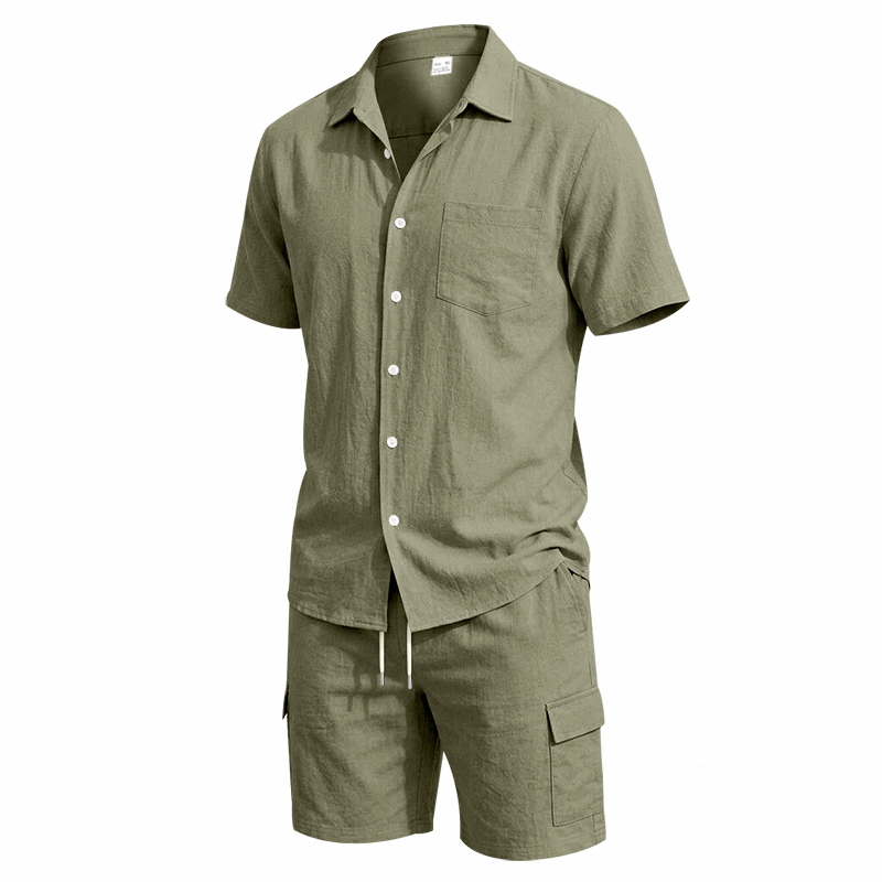 Men Summer American Linen Two  - Summer Clothing Guys recension och pris
